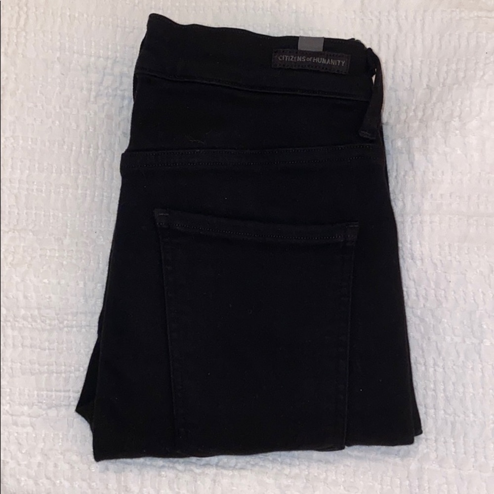 High waisted citizens of humanity black pants